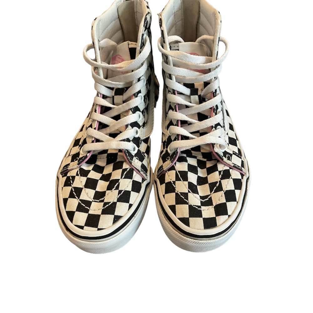 Vans SK8 HI Candy Hearts Black, Checkered, size 2 girls - Picture 5 of 10